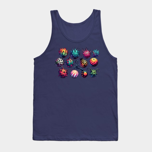 Stylized Devil Fruits: One Piece Inspiration Tank Top by Doming_Designs